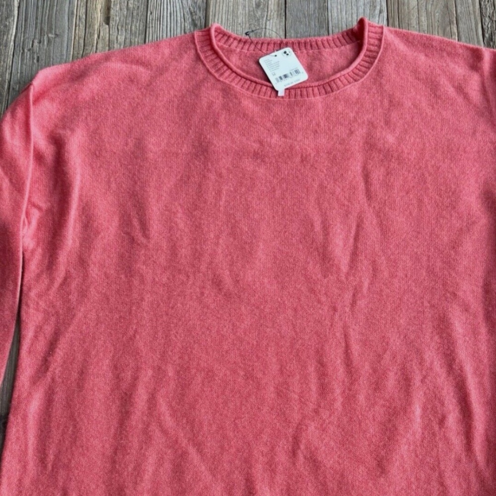 Free People Addie Cashmere Pullover in Geranium sz medium NWT - Picture 5 of 6